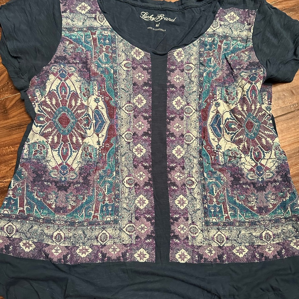 Lucky Brand Bohemian Patterned Top